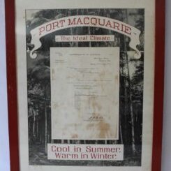 Frame-Letter-Port-Macquarie-The-Ideal-Climate--1939